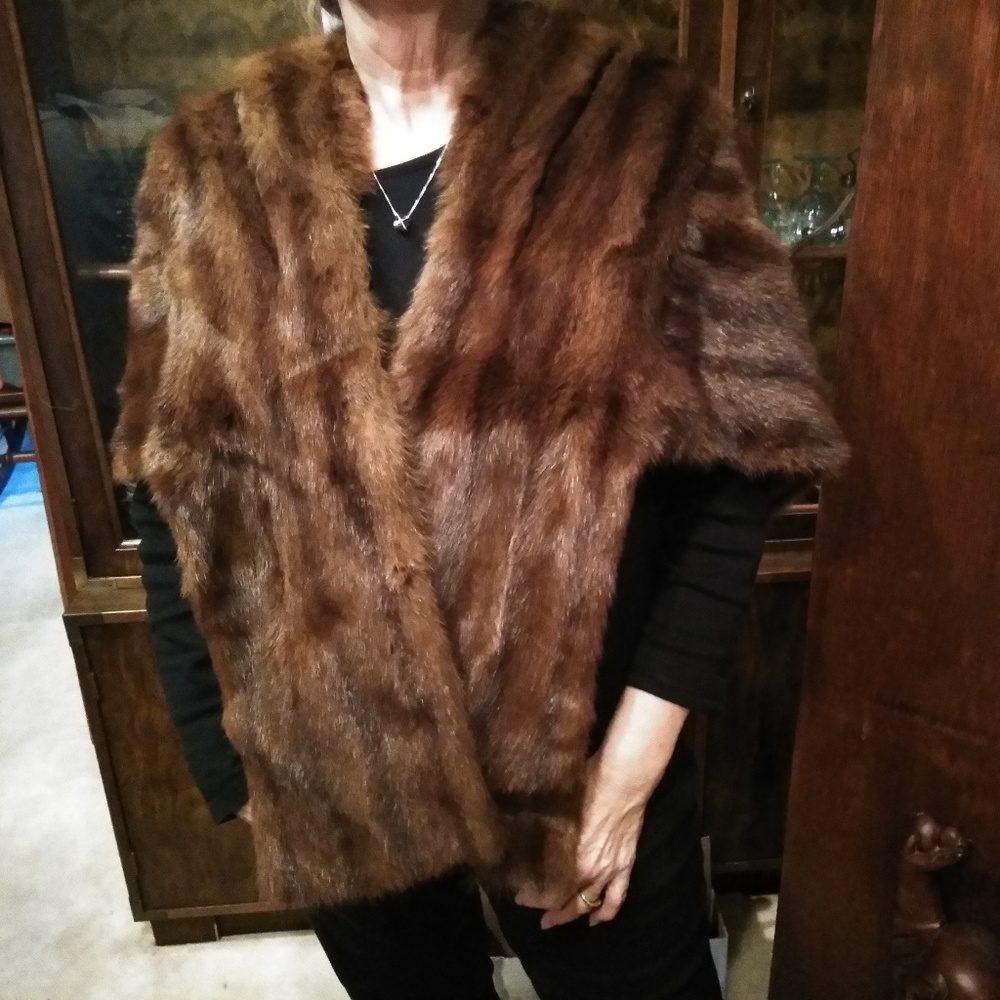 Natural Mink (Red Mink) Fur Stole